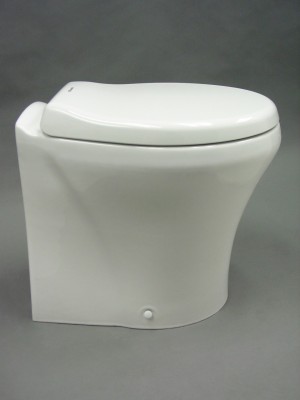 Side view 8600 series Masterflush toilet low profile